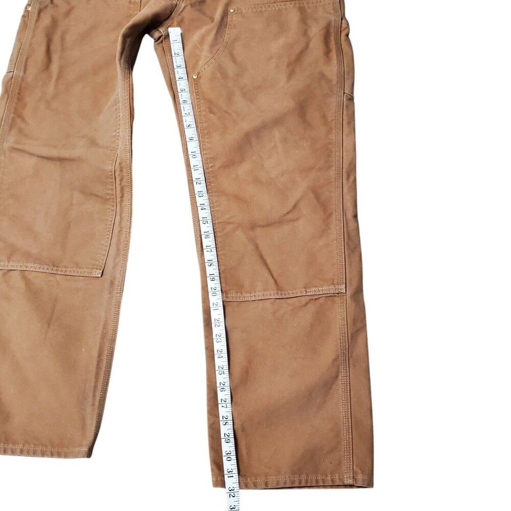 Carhartt Men's Sz 38x34 Loose-Fit Firm Duck Double-Front Utility Work Pants - Picture 9 of 12